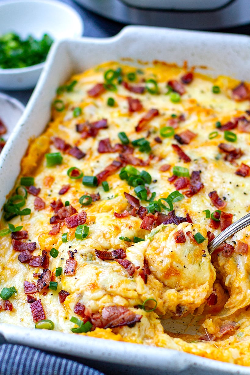 Instant Pot loaded mashed potatoes 