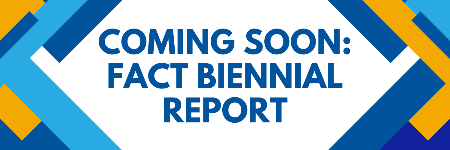 a graphic with the text coming soon fact biennial report