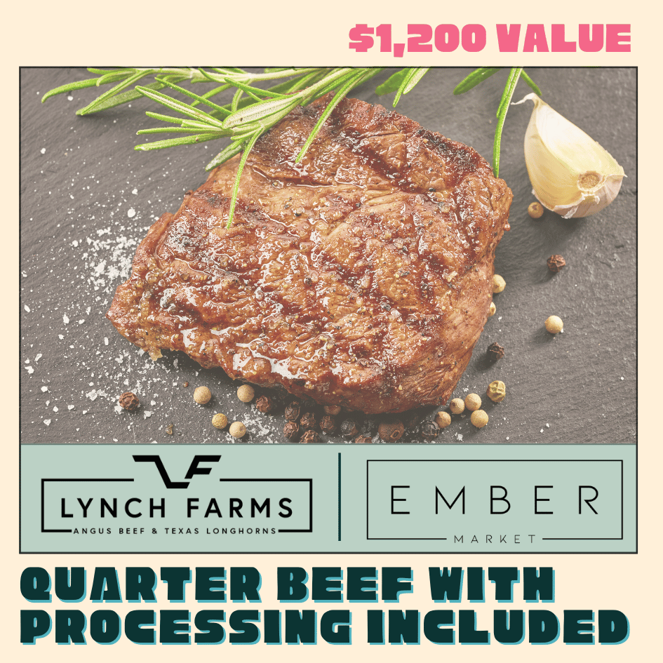 Quarter beef with processing