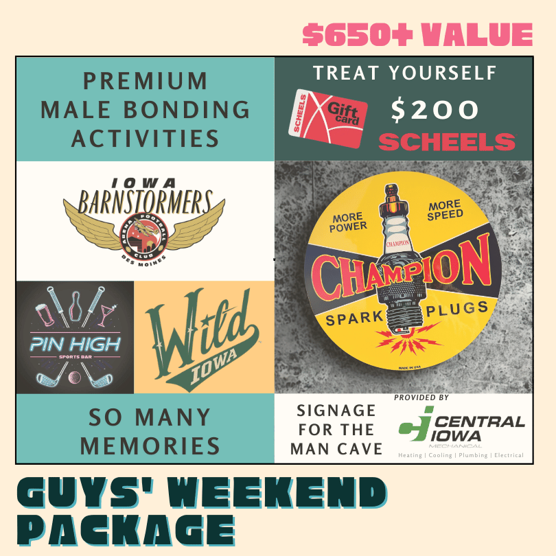 Guys' weekend package