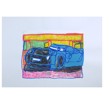 Sexy Blue Car