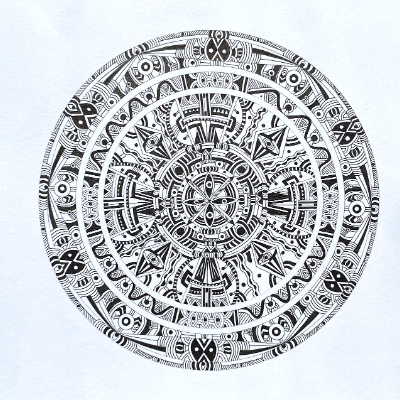 Monochromatic Mandala