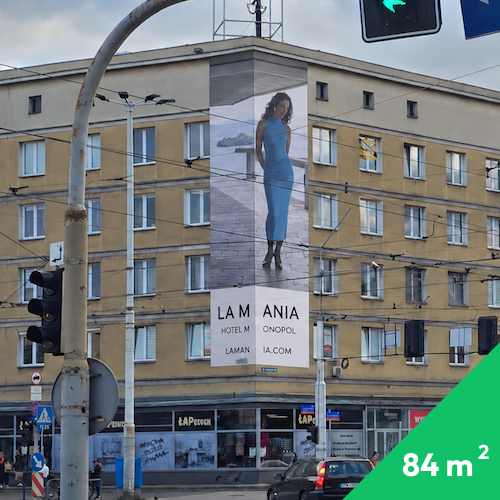 Reklama wielkoformatowa Wrocław Plac Legionów Grabiszyńska Nowe Media