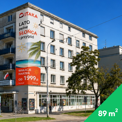Reklama wielkoformatowa Wrocław Pl. Legionów Piłsudskiego Nowe Media