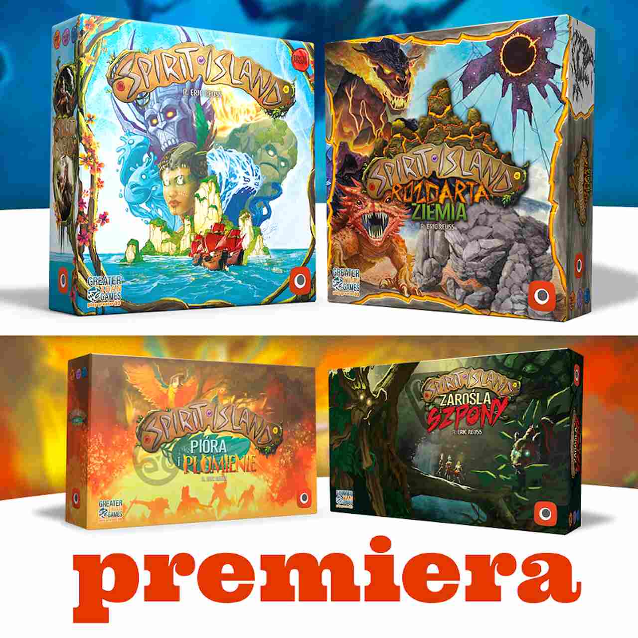 Spirit Island: Pióra i Płomienie - pudełko dodatku