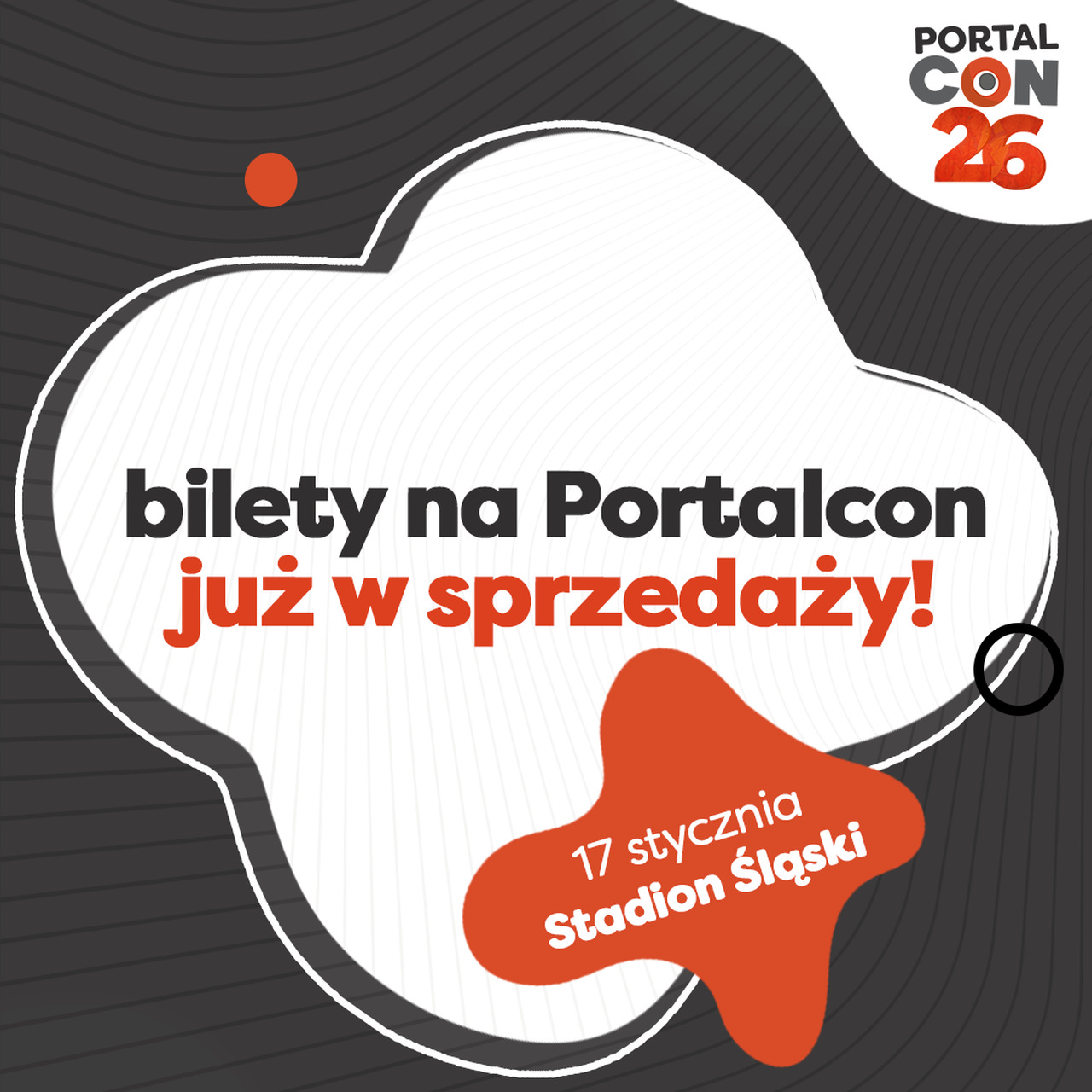 Logo Portalcon 2026 na tle plansz gry planszowej