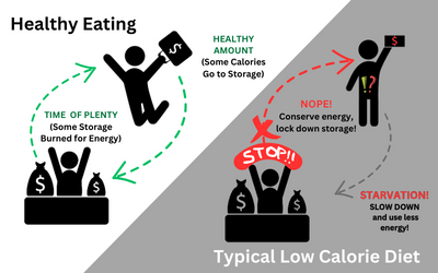 Healthy Eating vs Typical Low Calorie diet