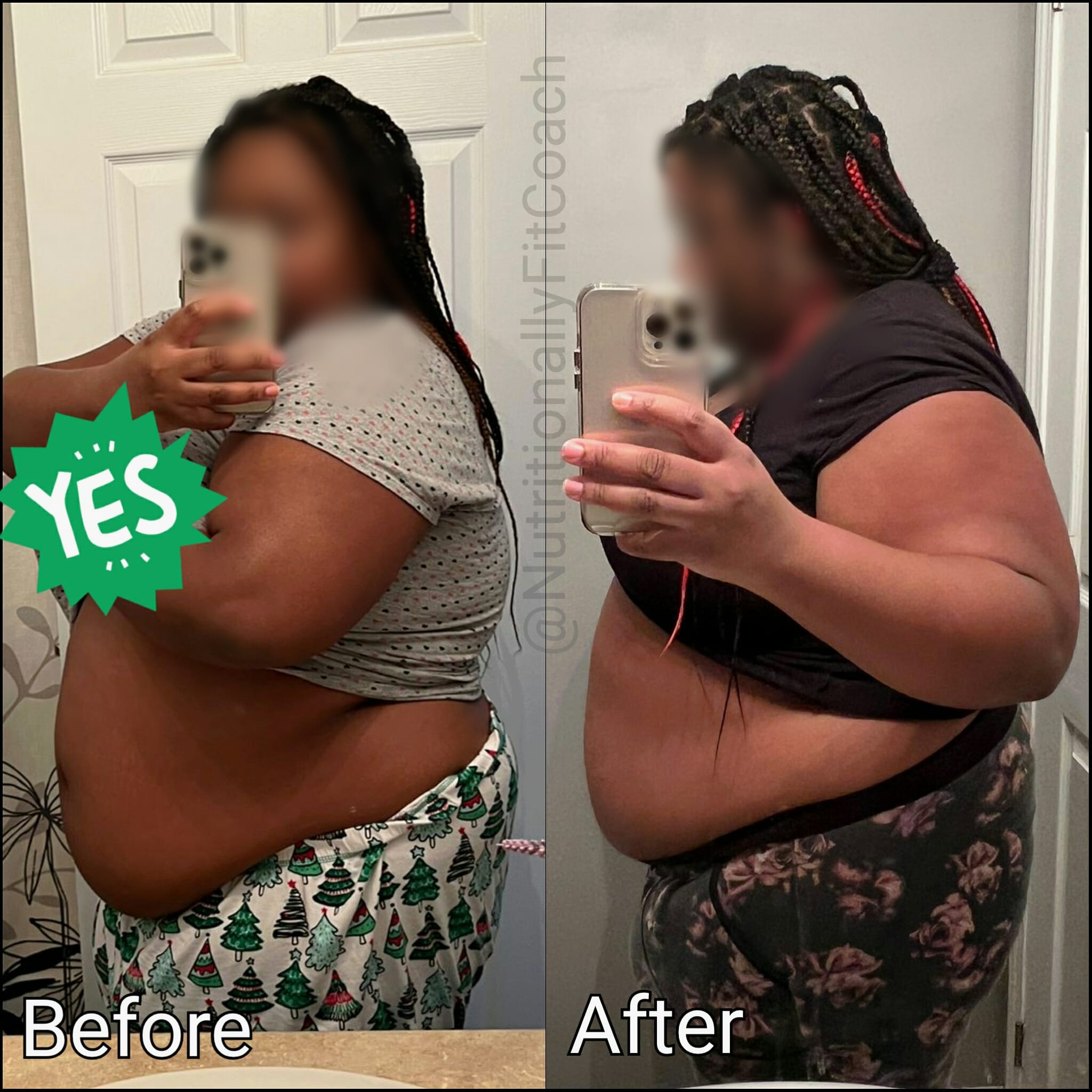 Before and After Green Gut Glow Results Real Client Gut Health Box
