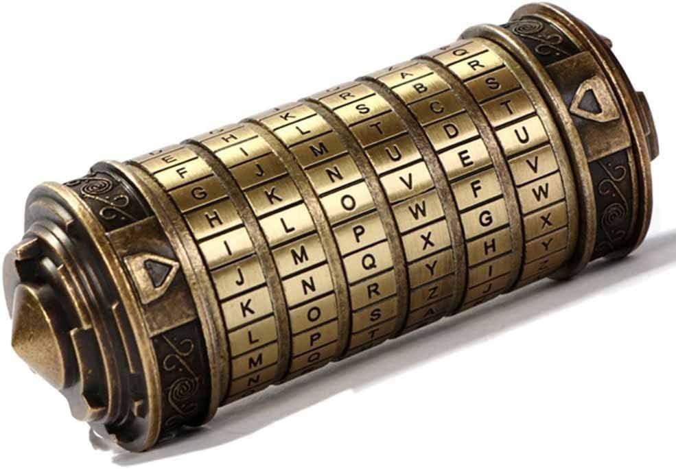 Cryptex Da Vinci Code Mini Cryptex Lock Puzzle Boxe with Hidden Compartments