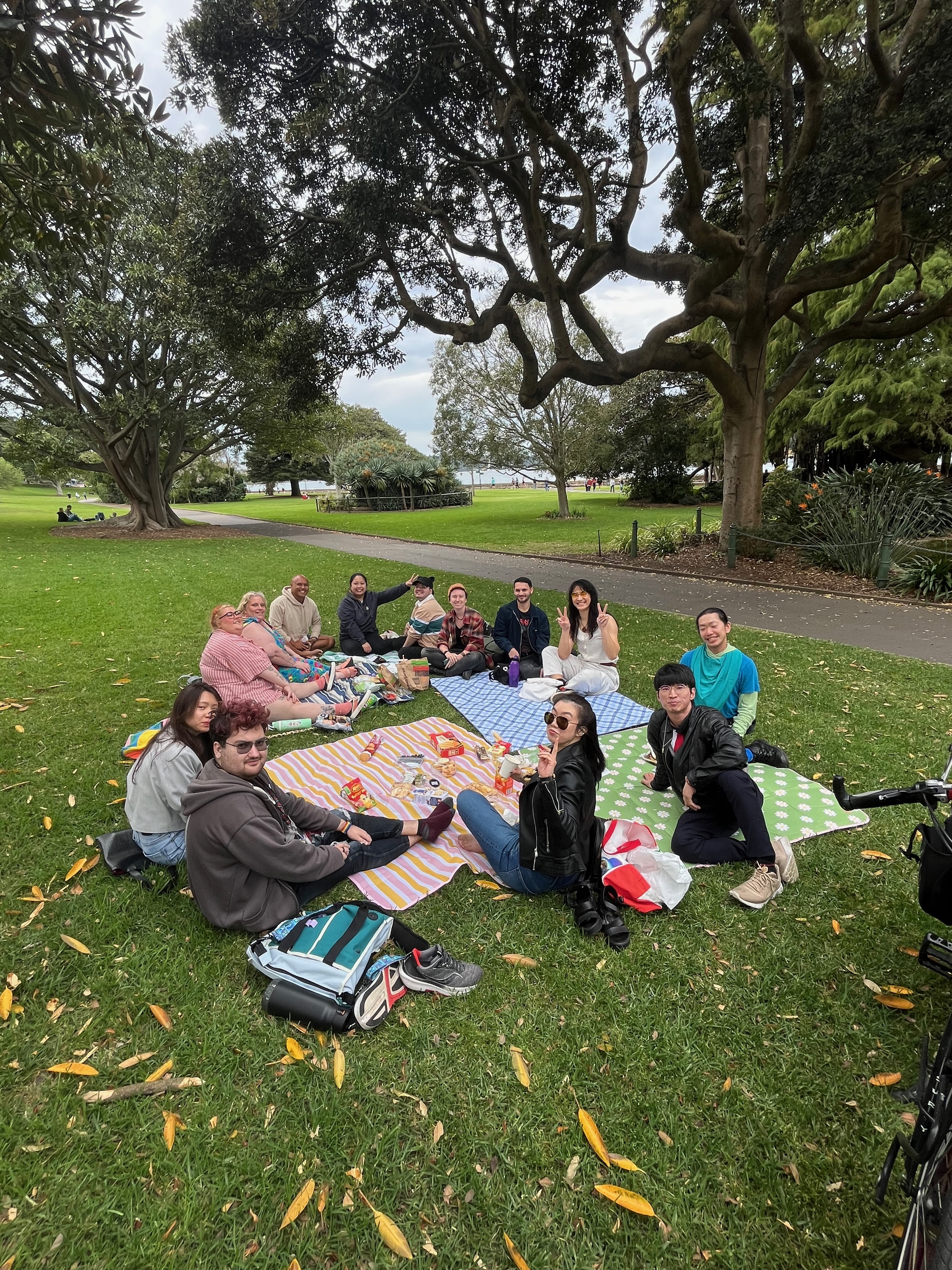 Quiet Queers enjoying a picnic