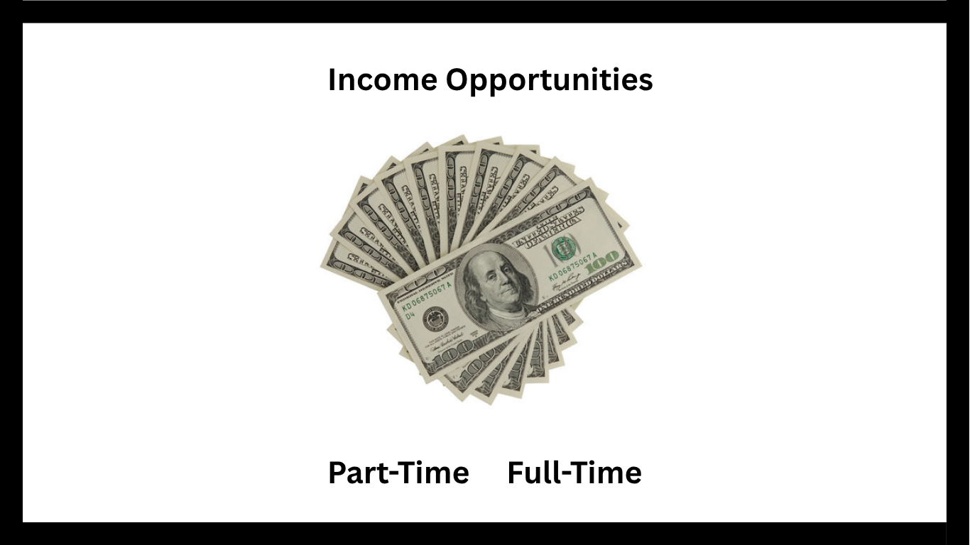 Full Time and Part Time Income Opportunities