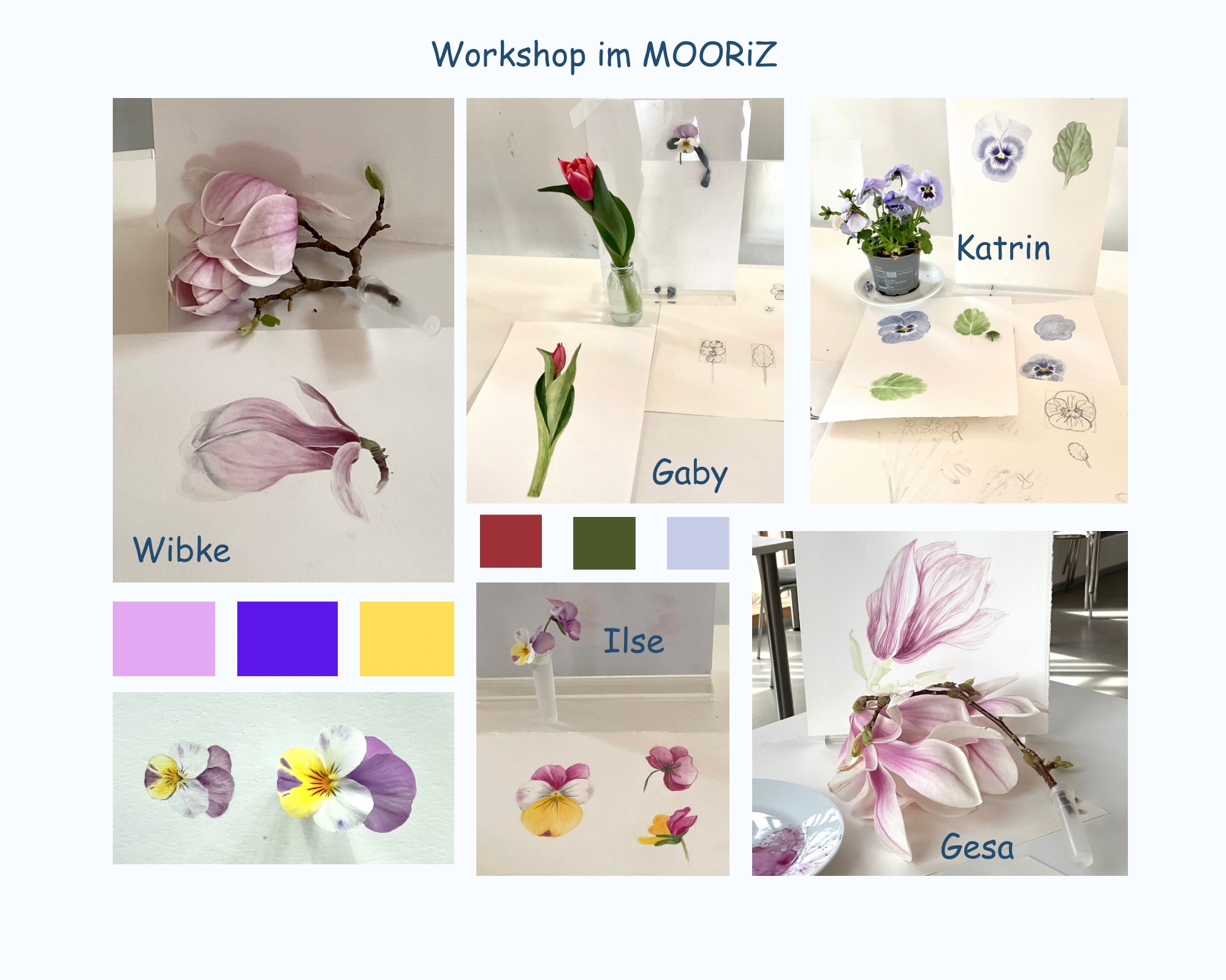 Photo collage of studemtswork