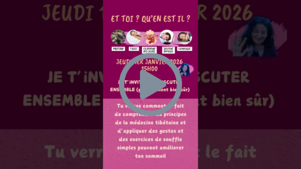 Retrouvons nous en visio pour quelques respirations sous le thème du sommeil