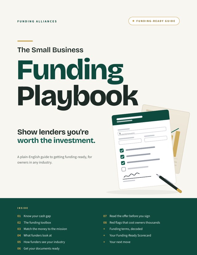 The Small Business Funding Playbook cover