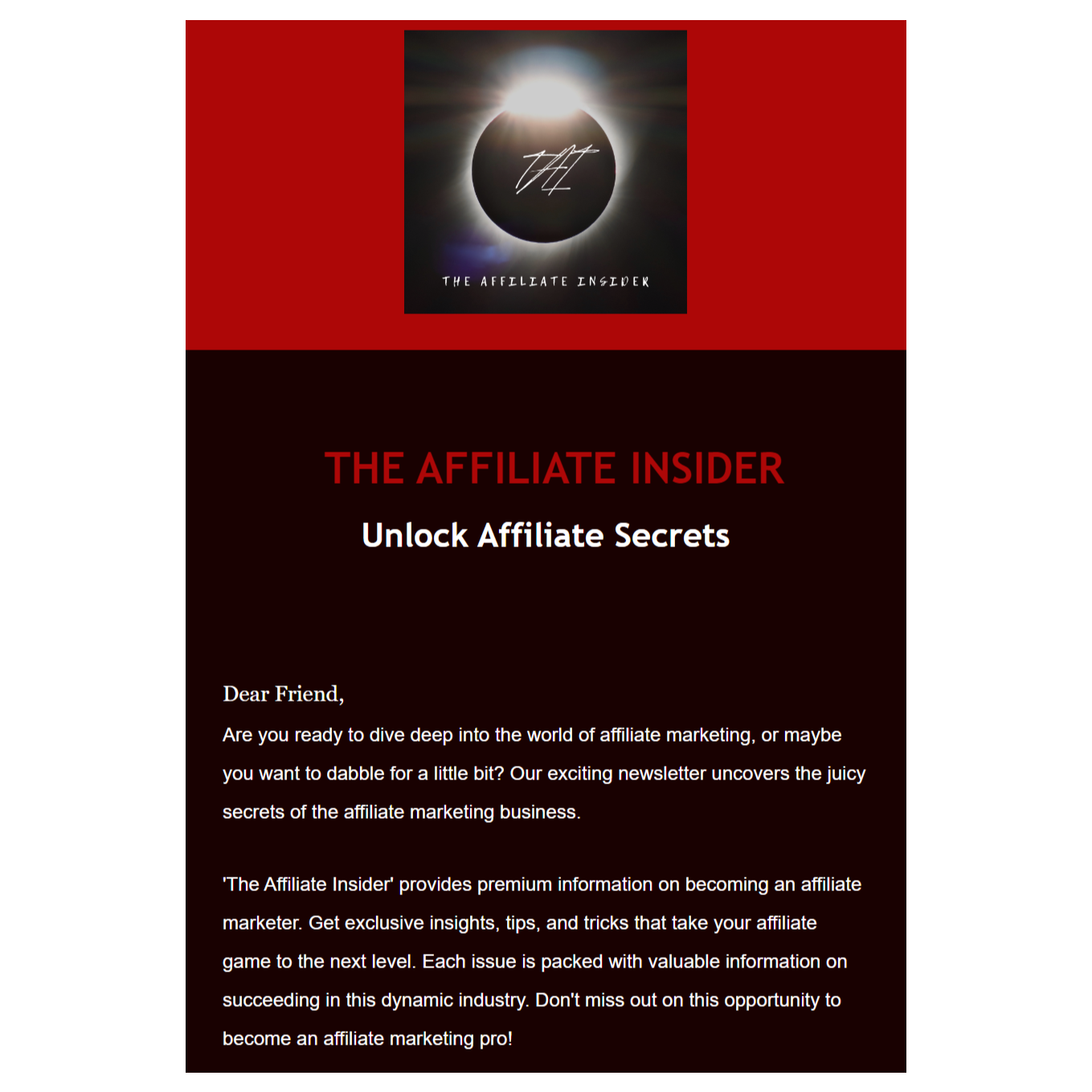 The Affiliate Insider