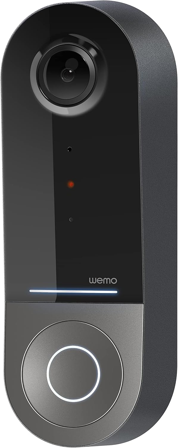 WeMo Smart Video Doorbell - Apple HomeKit Secure Video with HDR - Smart Home Products Video Doorbell Camera - Ring Doorbell for Security Camera System