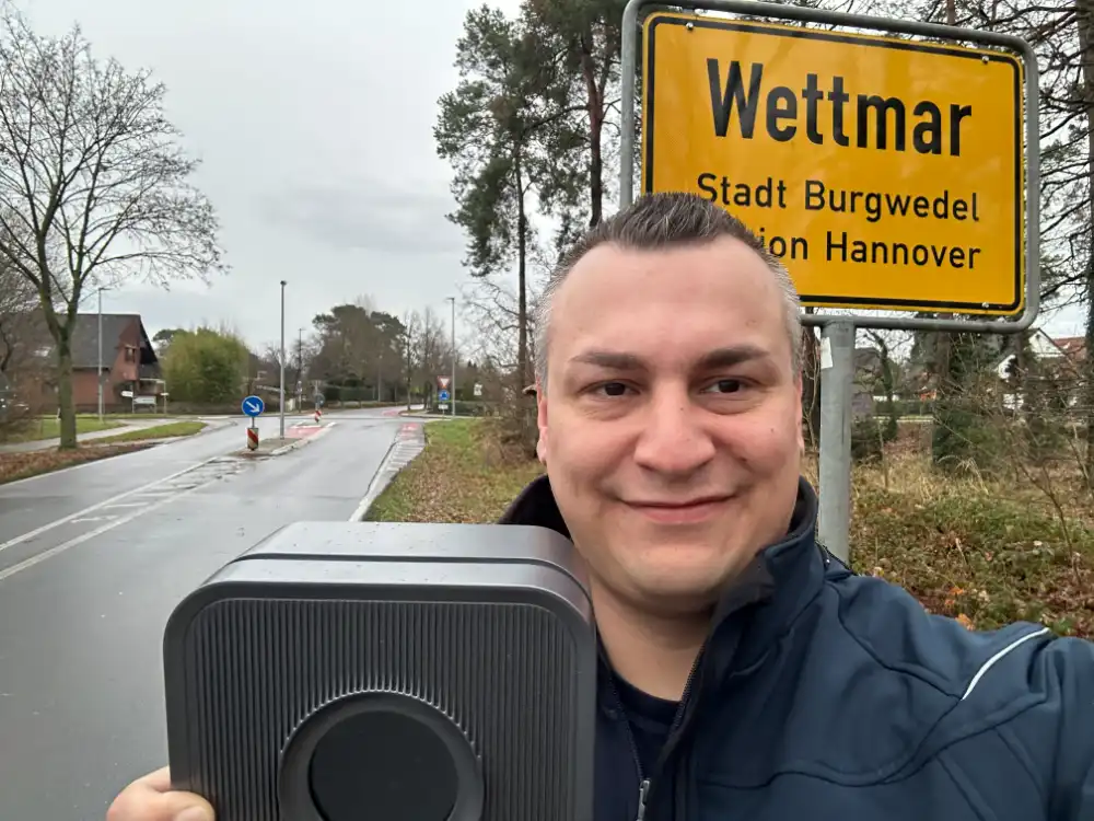 Konrad mit dem FR.ED-System in Burgwedel & Isernhagen