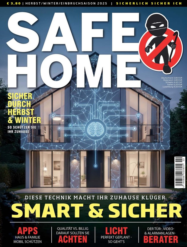 Titelseite SAFE HOME Magazin Herbst/Winter 2025