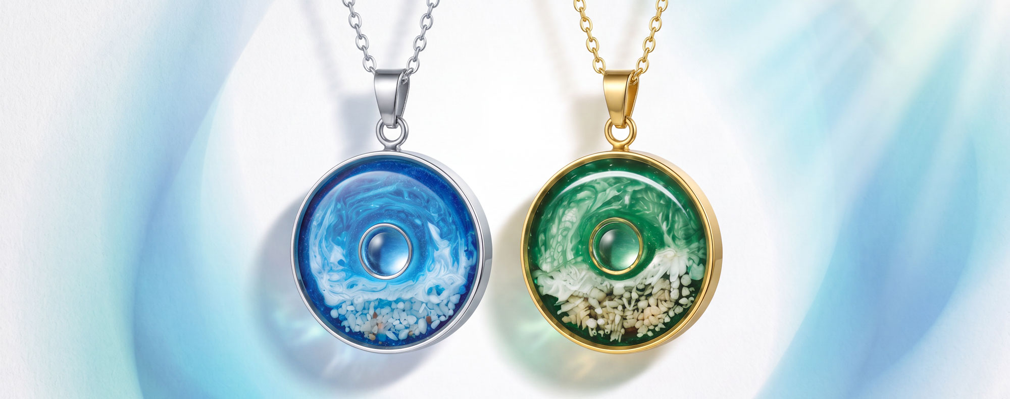 CHI Yadira Pendant Silver & Gold Set