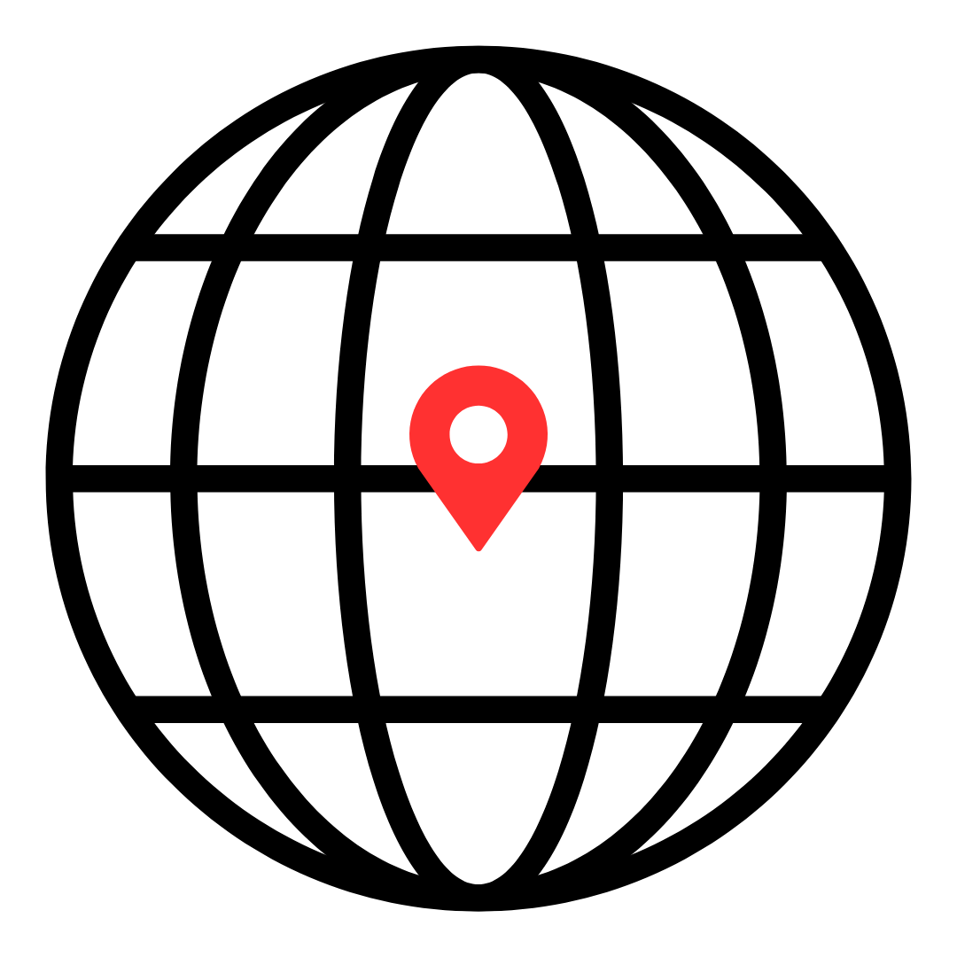 alt="Map with push pins marking climbing destinations for guided rock climbing trips"
