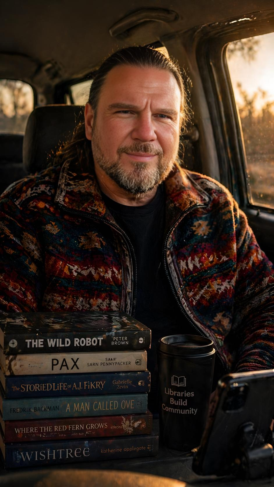 Sean O'Leary during booktalk and library visits