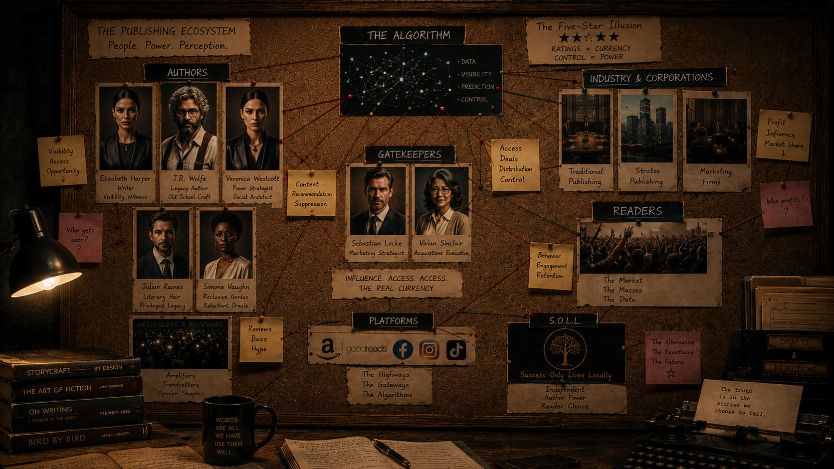 J.R. Wolfe influence and access map