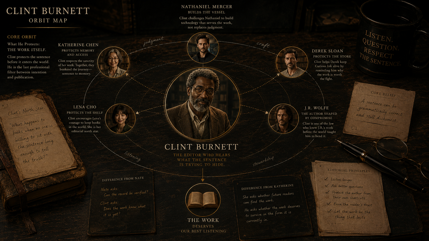 Clint Burnett orbit relationships