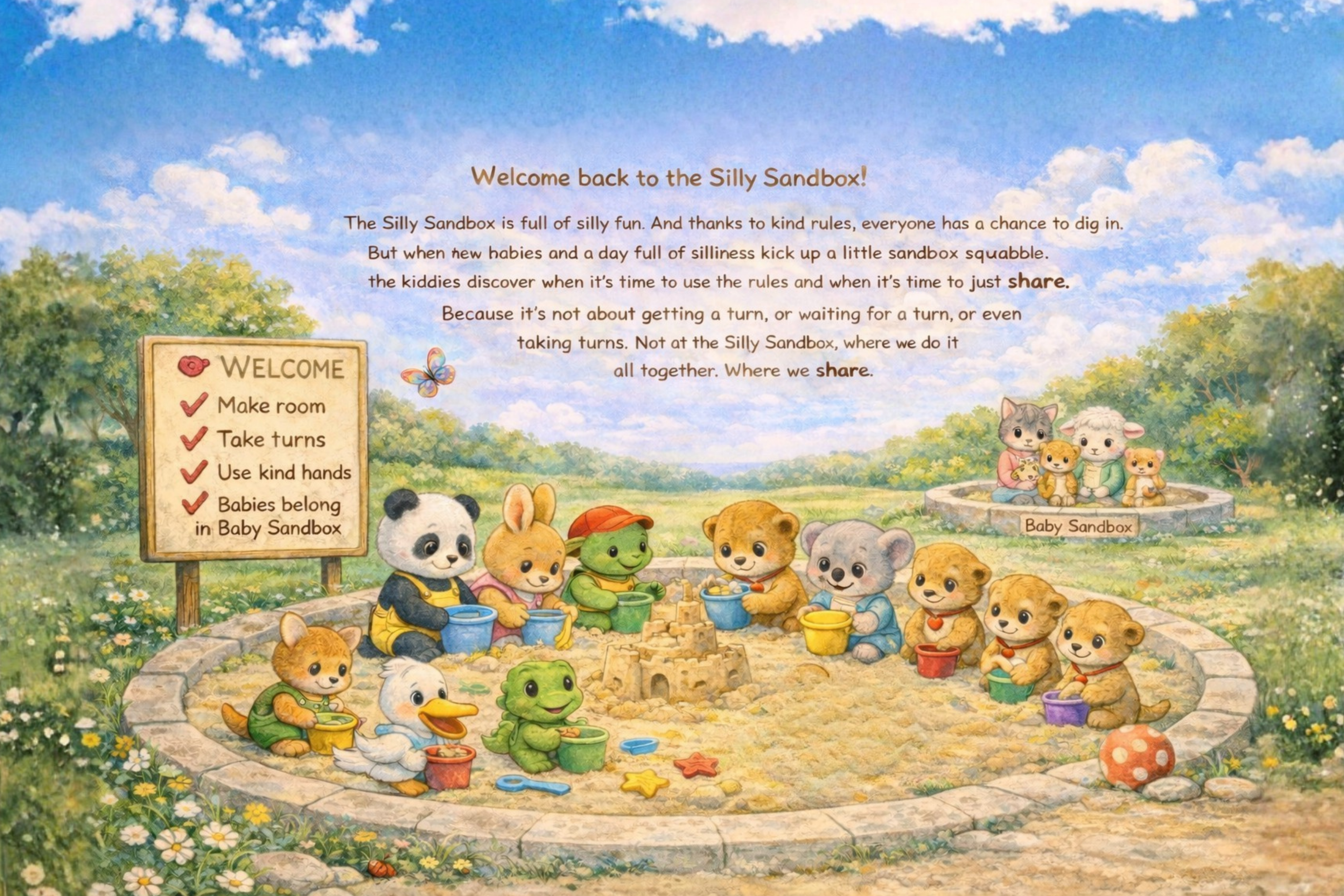 The Silly Sandbox We Share back cover