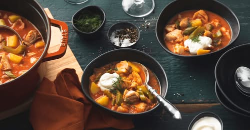 Fischgulasch mit Kartoffeln Rezept