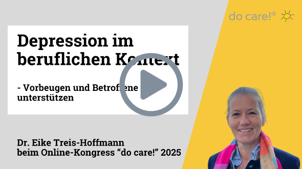 Dr. Eike Treis-Hoffmann beim Online-Kongress von “do care!“ 2025