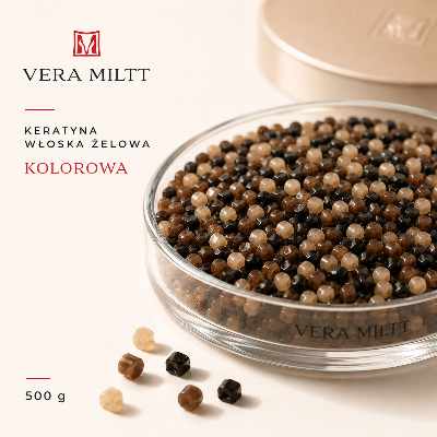 Keratyna włoska żelowa kolorowa 500 g