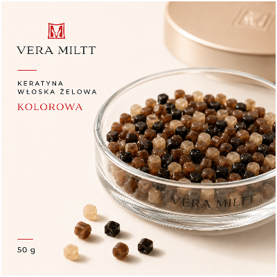 Keratyna włoska żelowa kolorowa 50 g