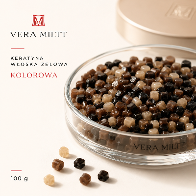 Keratyna włoska żelowa kolorowa 100 g