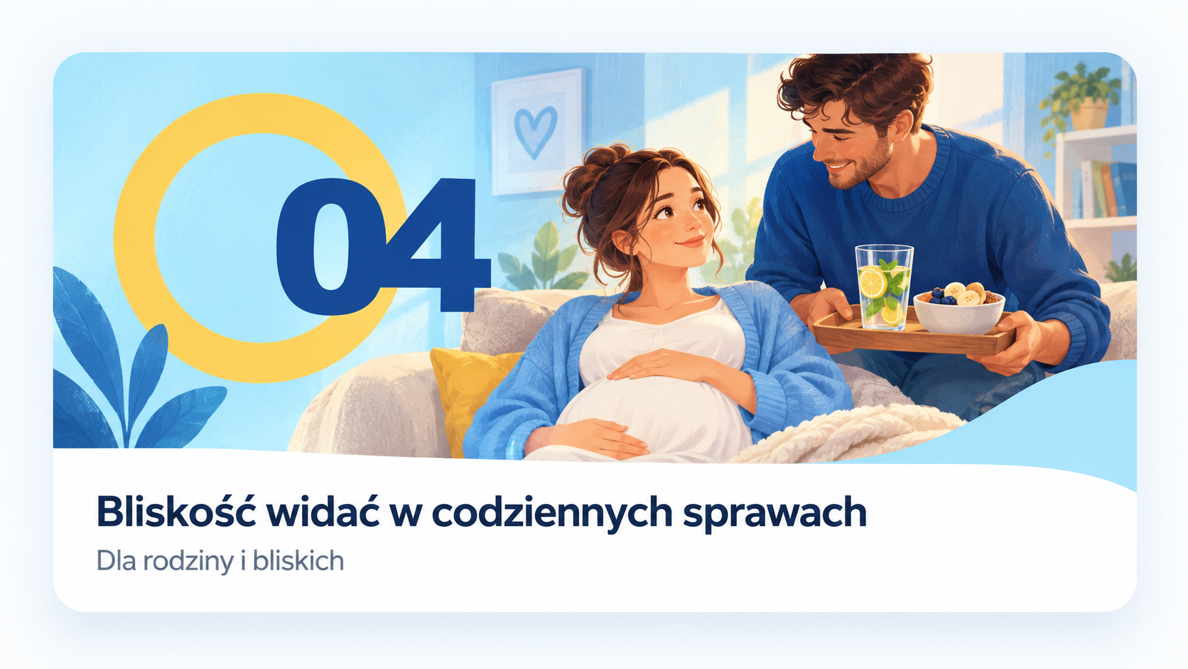 Bliskość widać w codziennych sprawach – bliska osoba podaje napój bez alkoholu