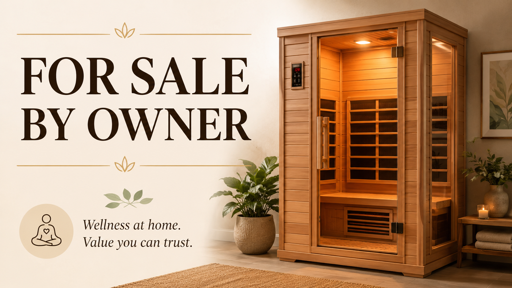 For sale by owner infrared sauna listing shared with Hyperbaric Plus