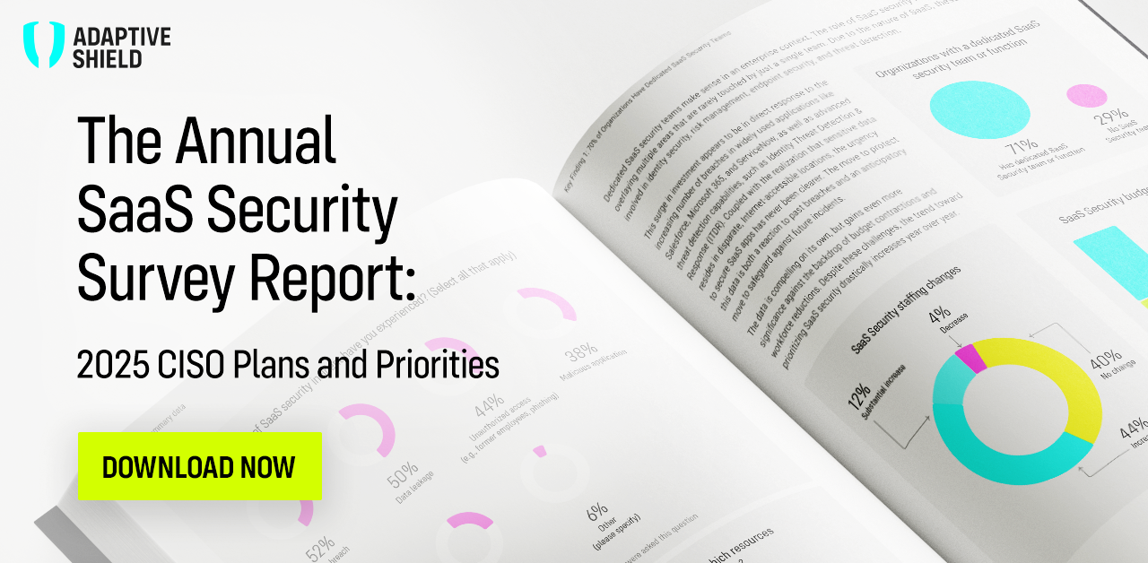 Annual SaaS Security Survey Report