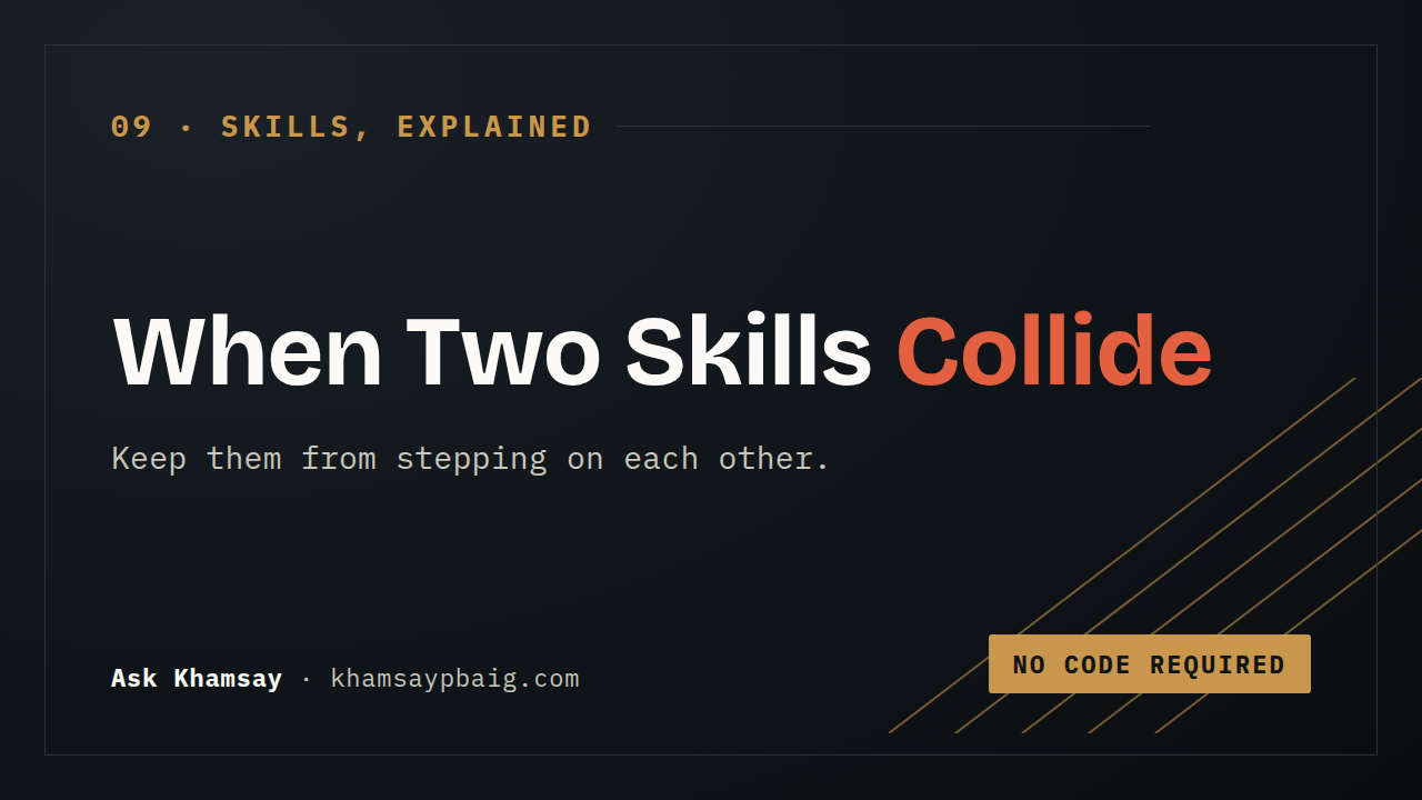 Chaining Skills Together — cheat sheet