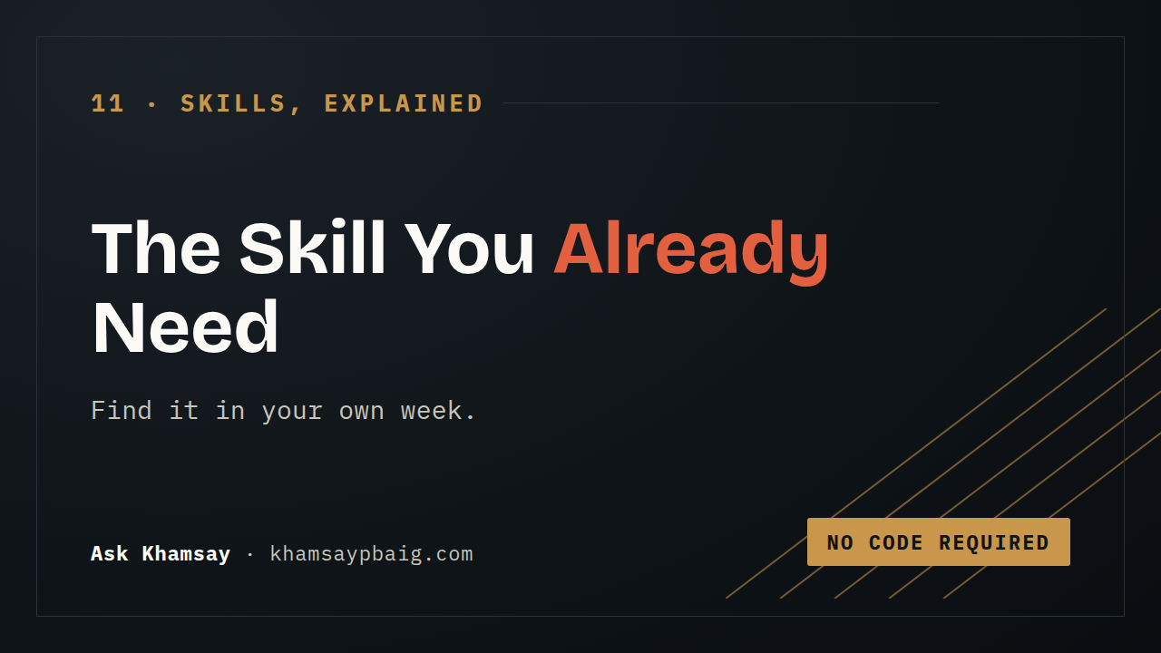 The Skill You Didn&rsquo;t Know You Needed — cheat sheet
