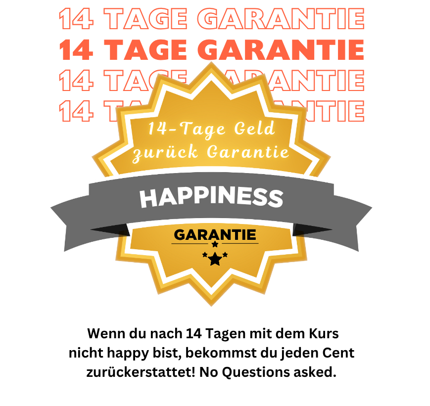 14 Tage Geld zurück Garantie für den Kurs "Rhythmusfest in 30 Tagen".