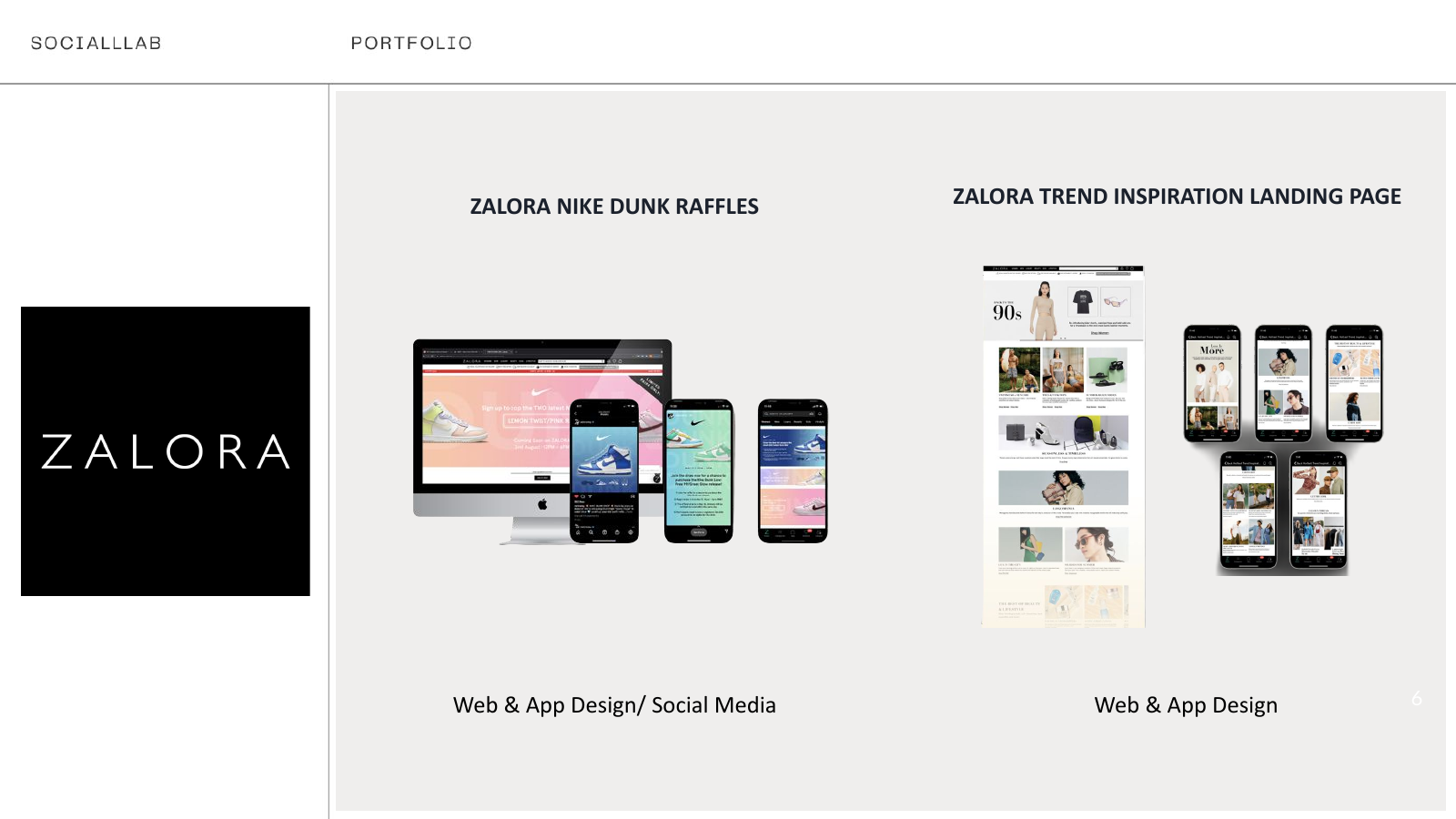ZALORA Nike Dunk and Trend Inspiration campaign work