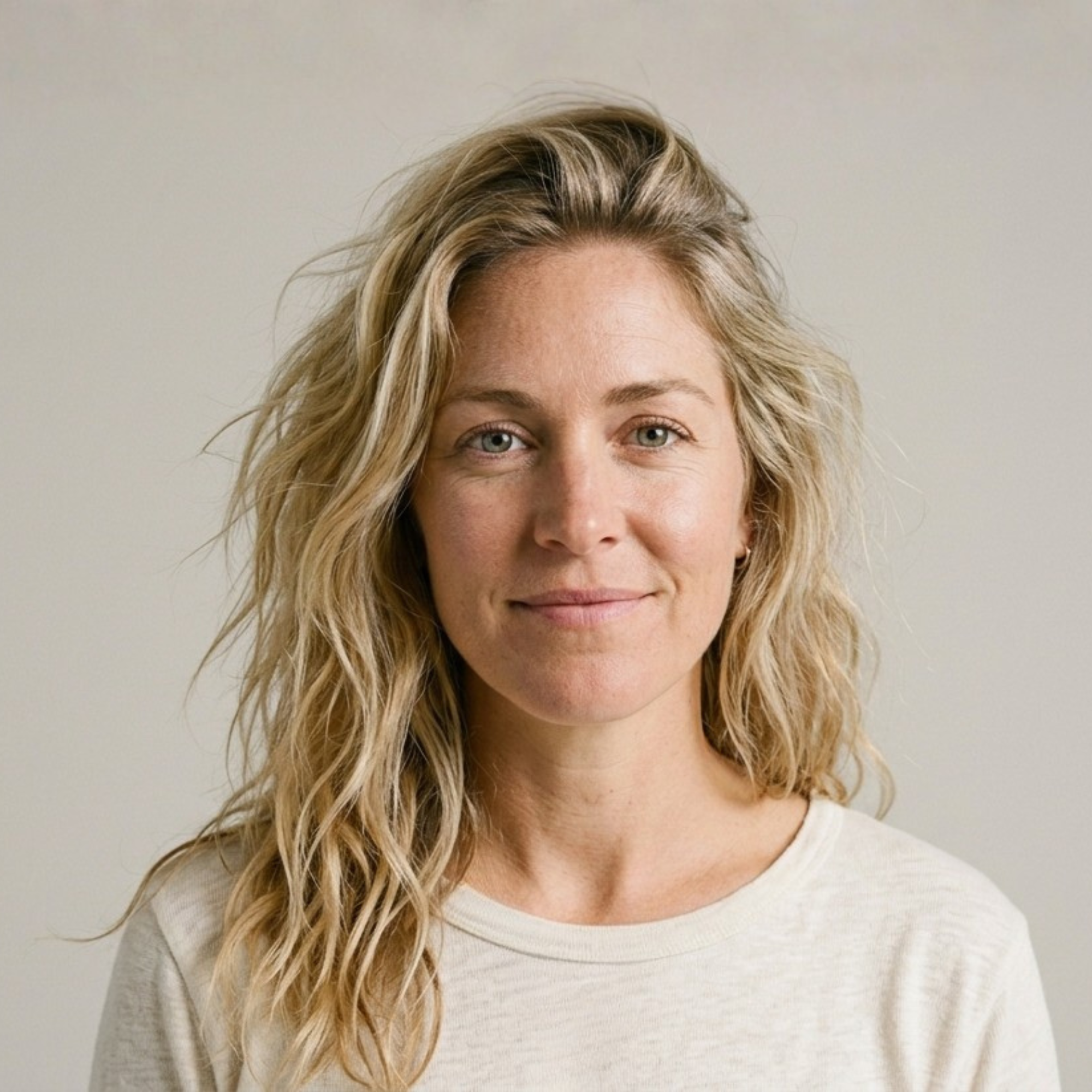 Portrait of Margaret Carter, a middle aged blonde woman with  from Carter Roastery