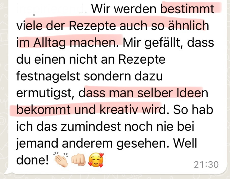 Still und heimlich verbirgt sich hinter jedem Klick eine Spur Entlastung. Ohne Mist - bei vielen Dingen dachte ich so: Oh, daran hatte ich ja noch absolut überhaupt gar nicht gedacht.