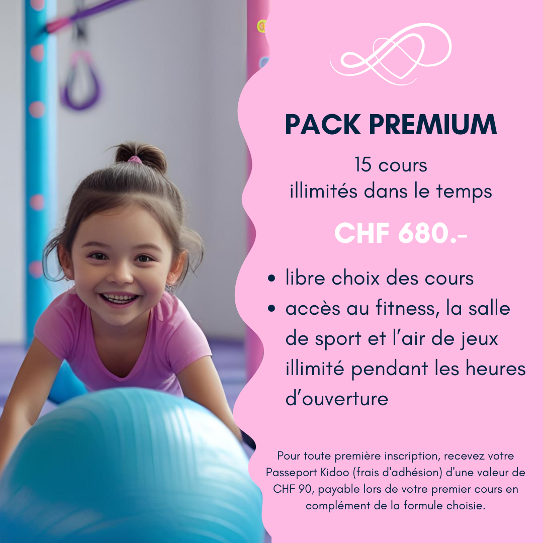 PACK PREMIUM - 15 cours illimités dans le temps 