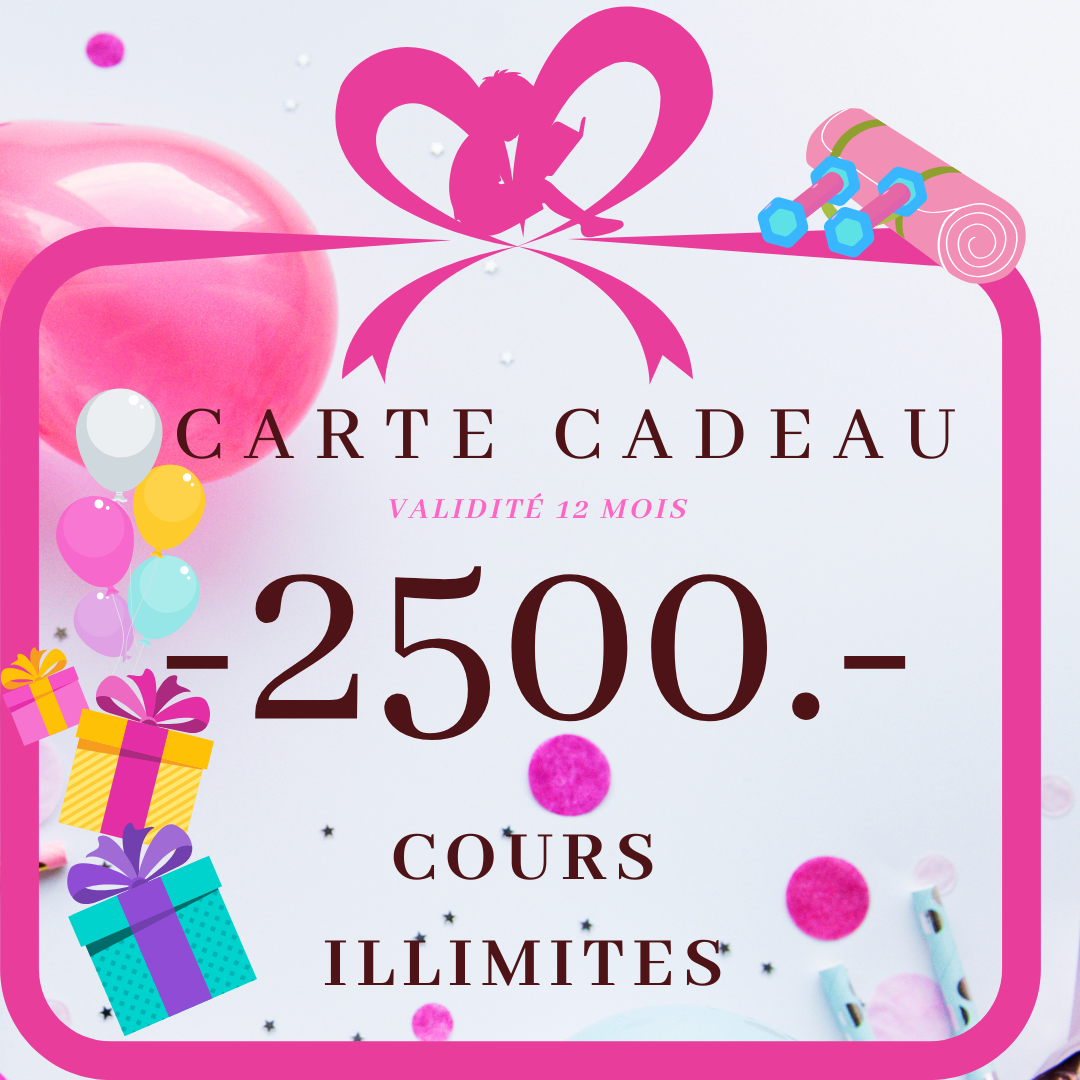 CARTE CADEAU - COURS ILLIMITÉS
