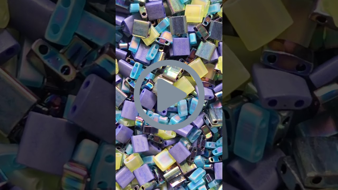 💚💙 lavender limesplash 💙💚 Miyuki tila mix - mix29 lavender limesplash #miyuki #tila #beads #lavender