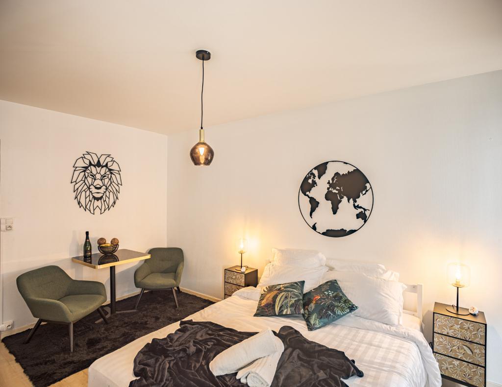 chambre avec lit double à Troyes