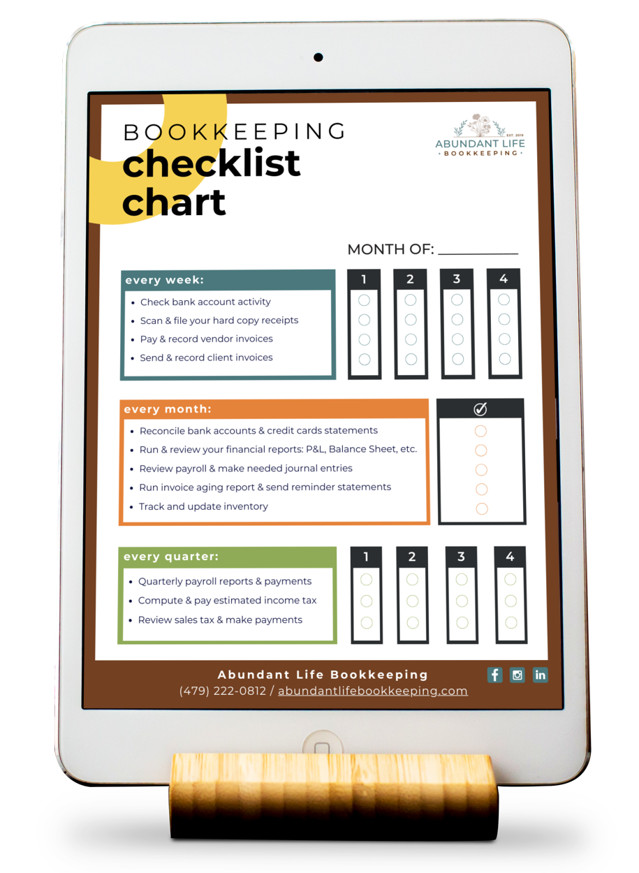 Picture of the first page of the checklist.