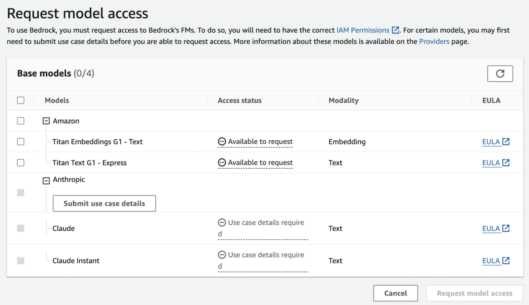 first steps with AWS Bedrock