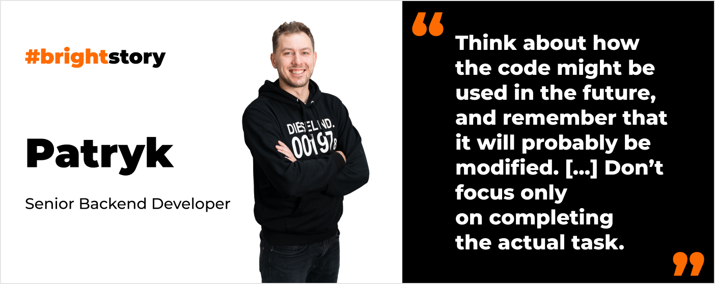 Patryk’s Career Journey