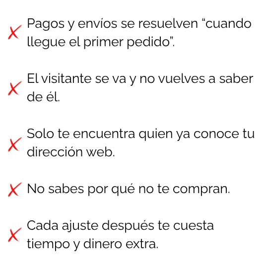 Cómo funciona una tienda improvisada